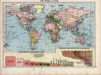 Map The World At War 1920